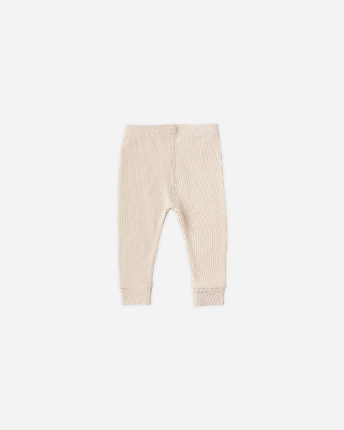 Ecru Ribbed Leggings