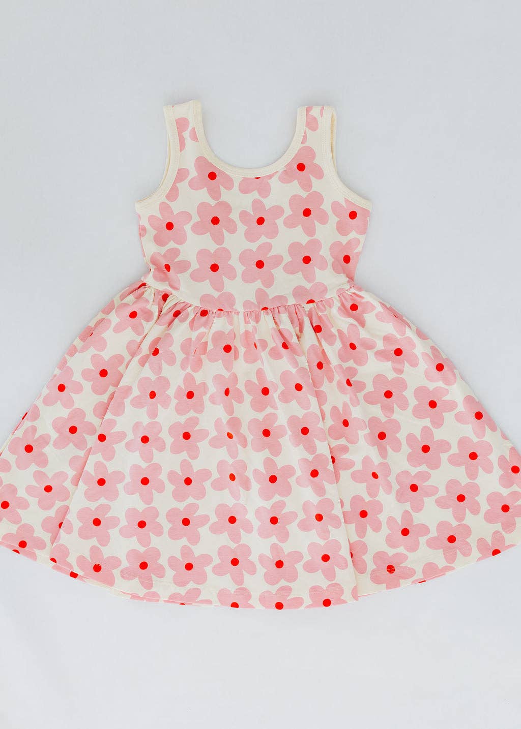 Pink Daisies Twirl Dress