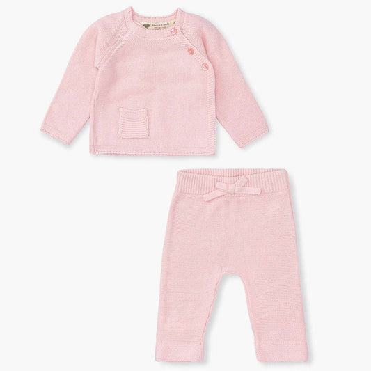 Pink Organic Knit 2 Pc. Set