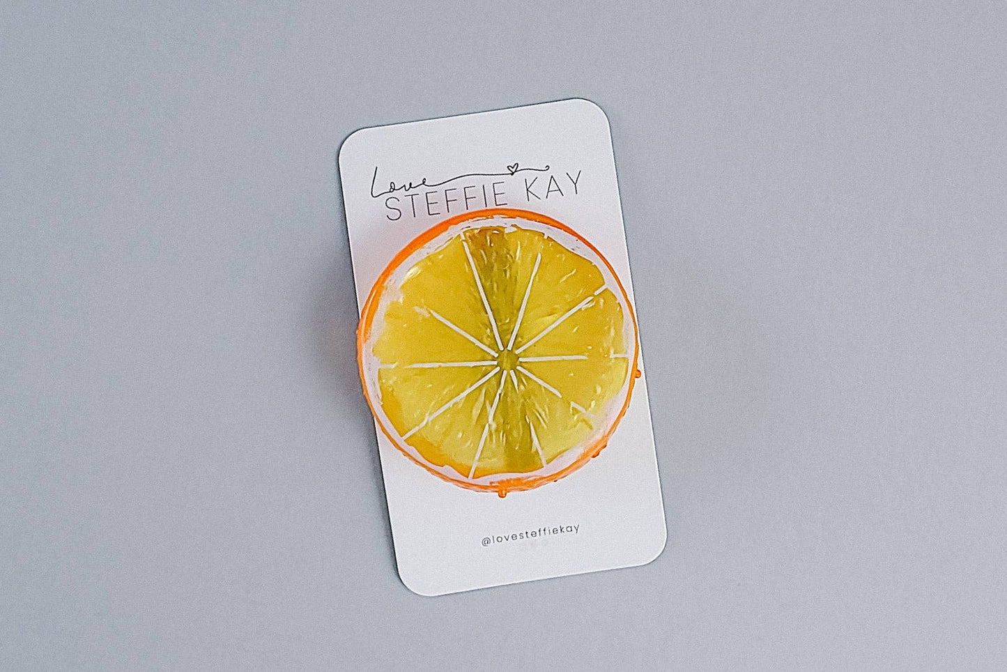 Orange Fruit Slice Hair Clip