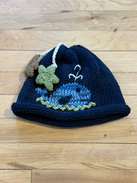Navy Whale Watch Knit Hat