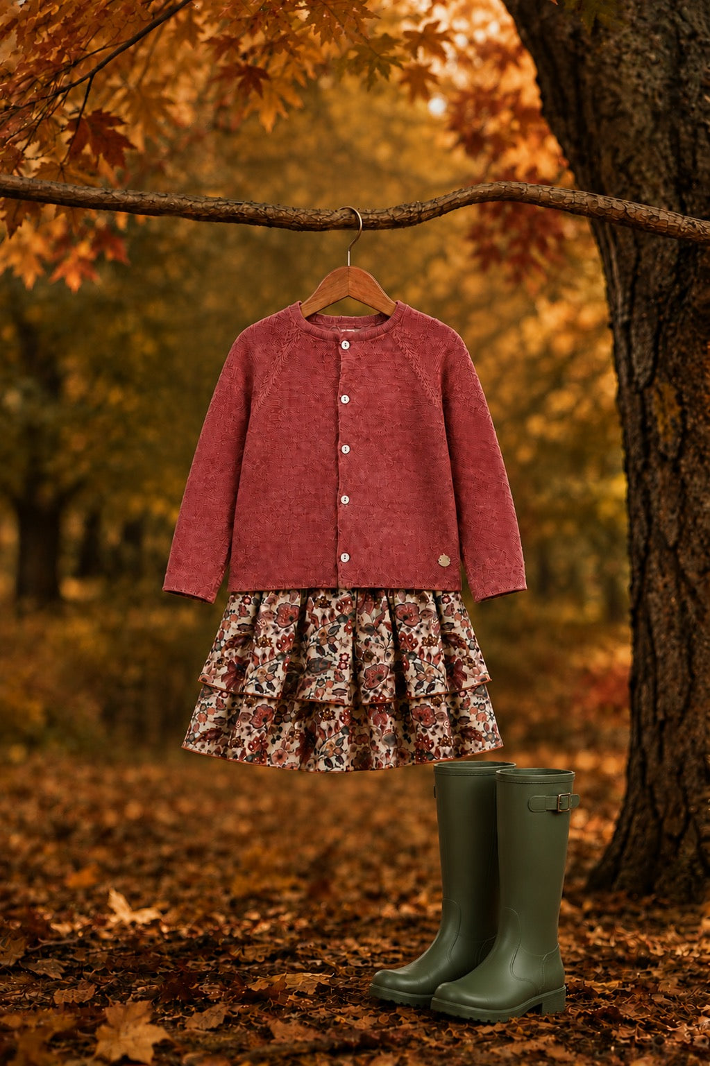 Ibias Collection Raspberry Cardigan