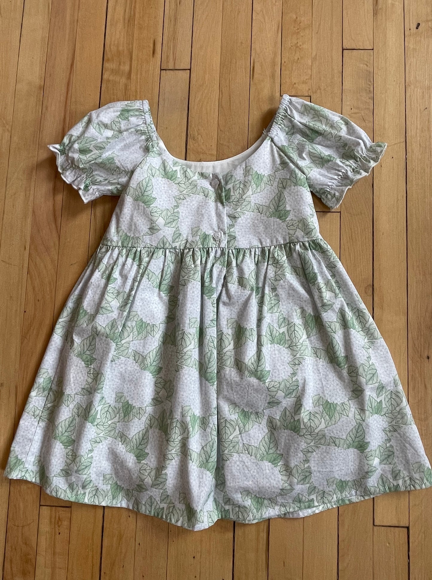 Mini Ella Blue Watercolor Hydrangeas Dress