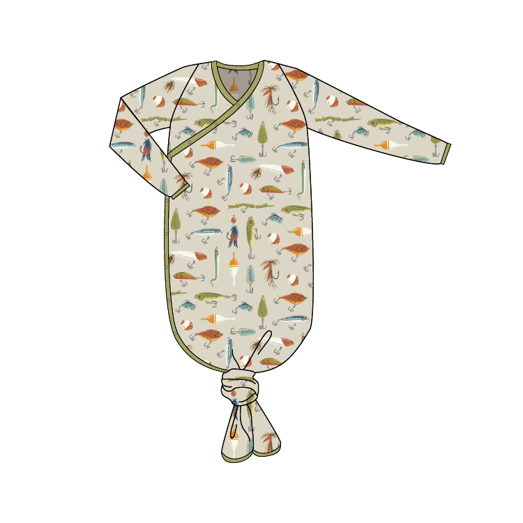 Gone Fishing Knotted Gown