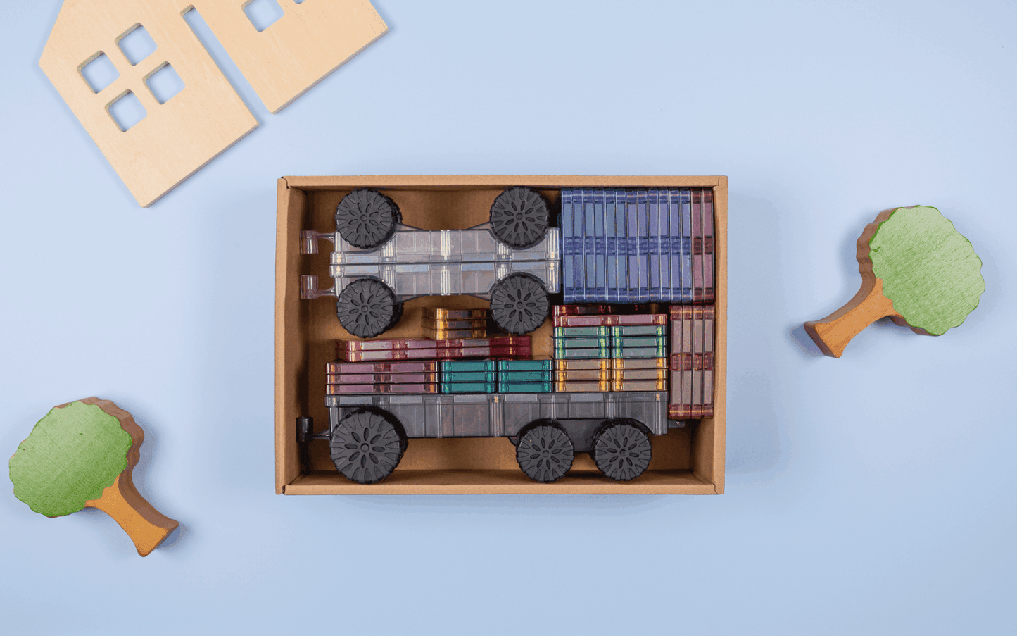 CONNETIX Pastel Transport Pack, 50 Pieces