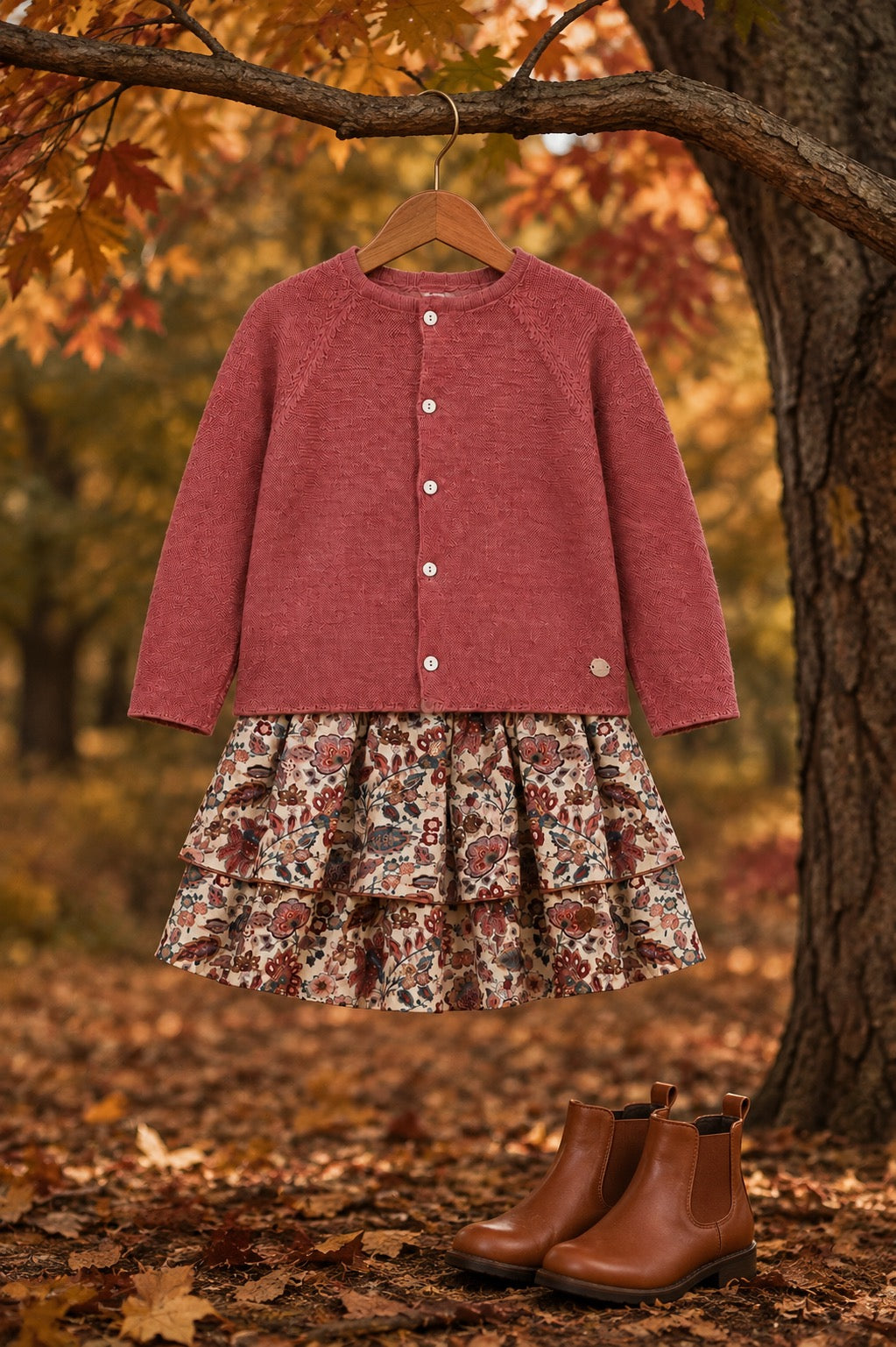 Ibias Collection Floral Skirt