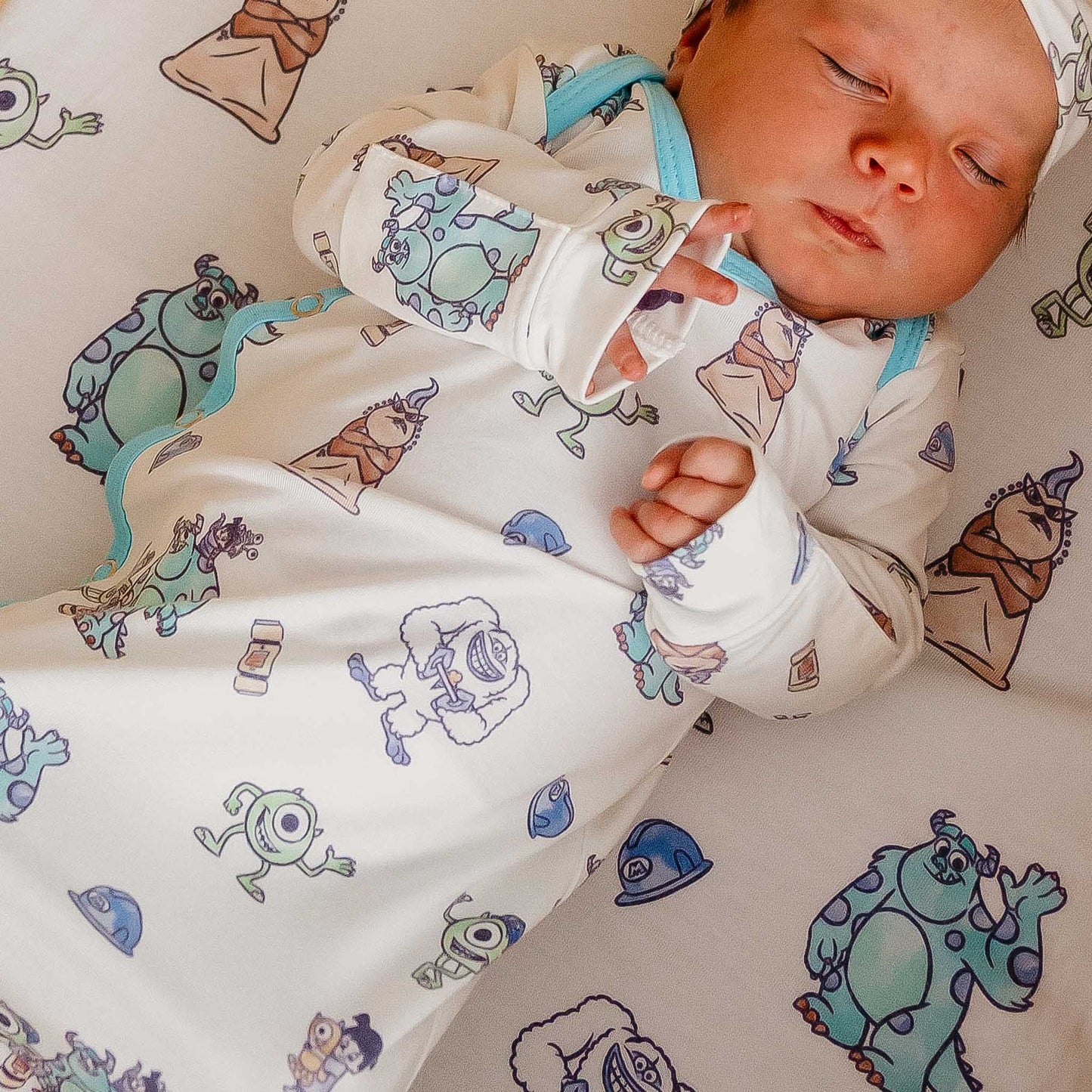 Monsters, Inc. Friends NB Knotted Gown