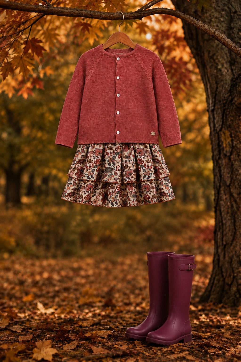 Ibias Collection Raspberry Cardigan