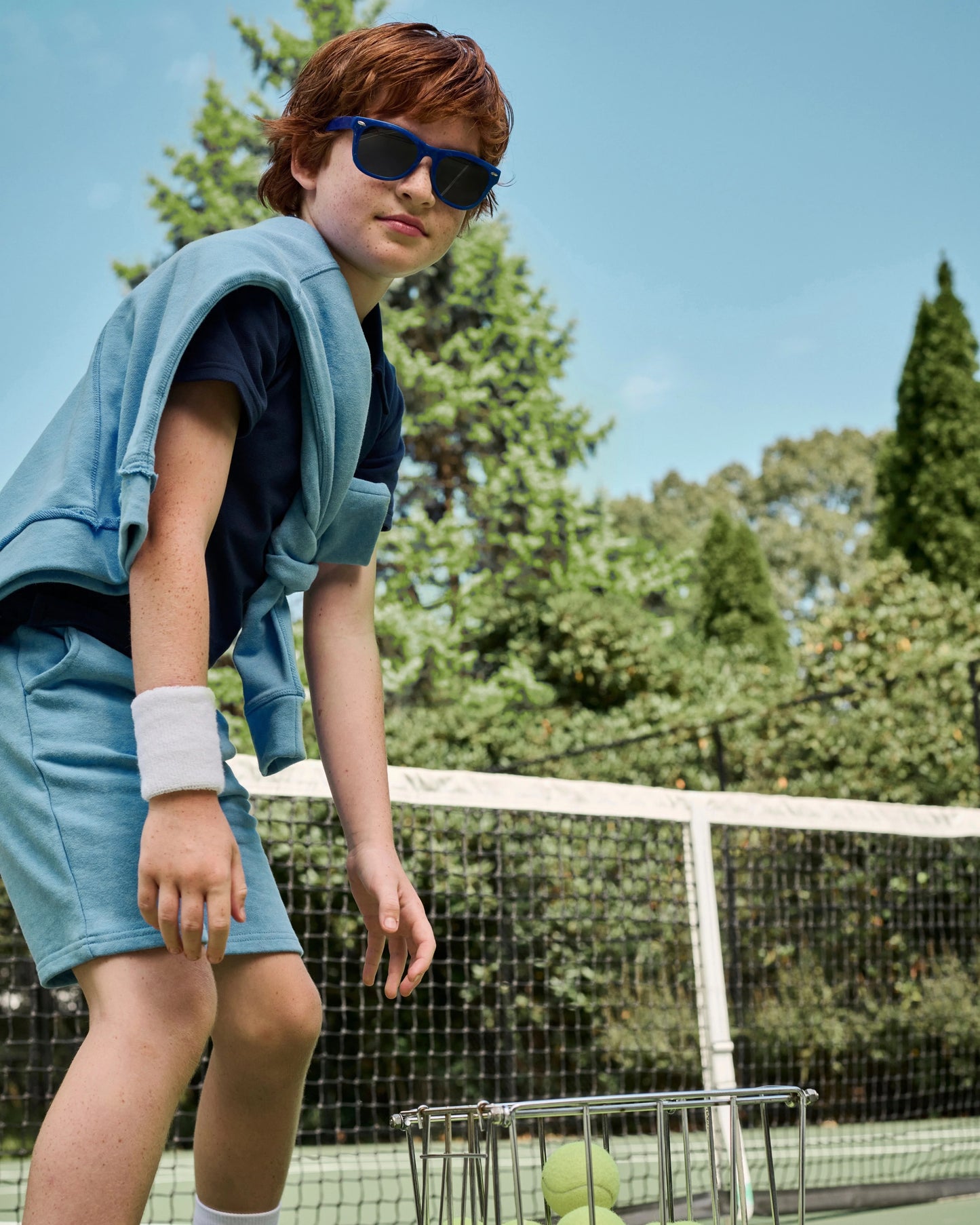 Preston Washed Blue Shorts