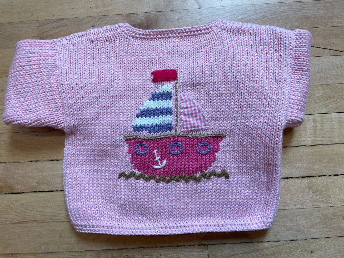 Pink Whale Watch Knit Sweater