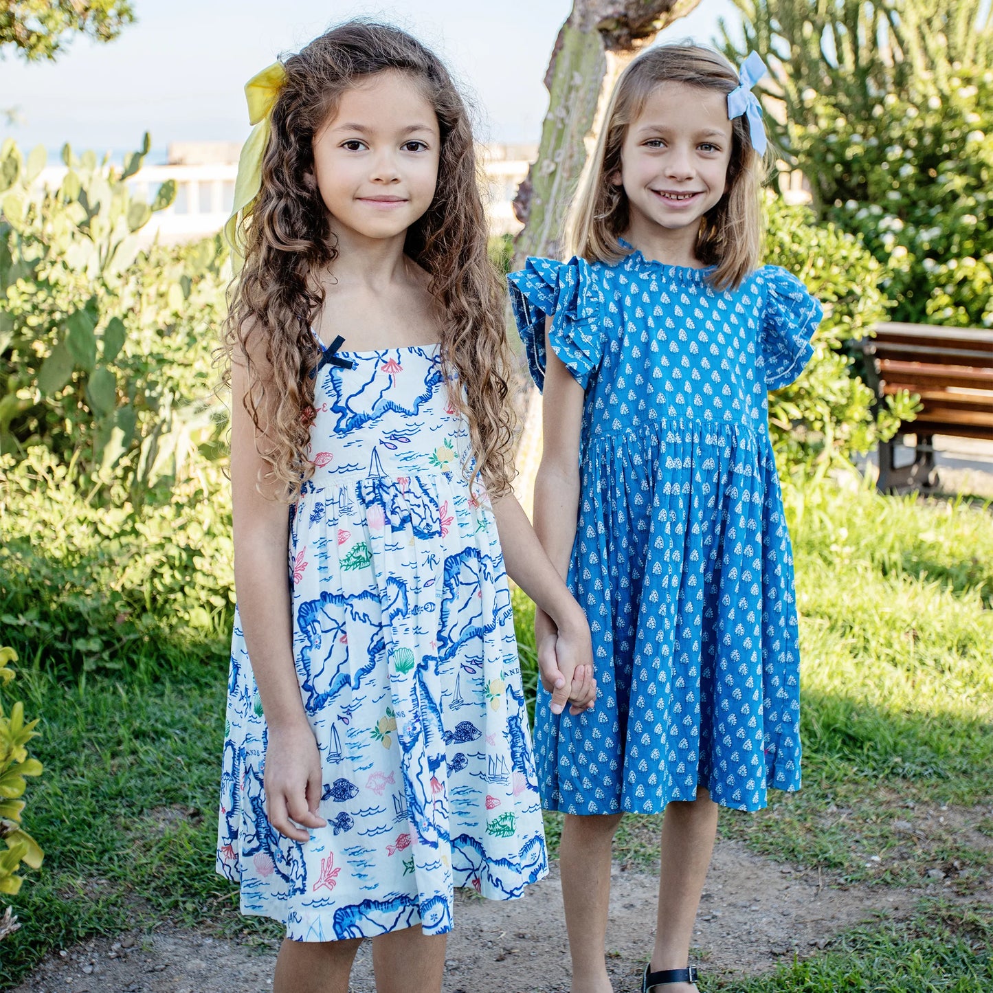 Girls Tia Island Map Dress