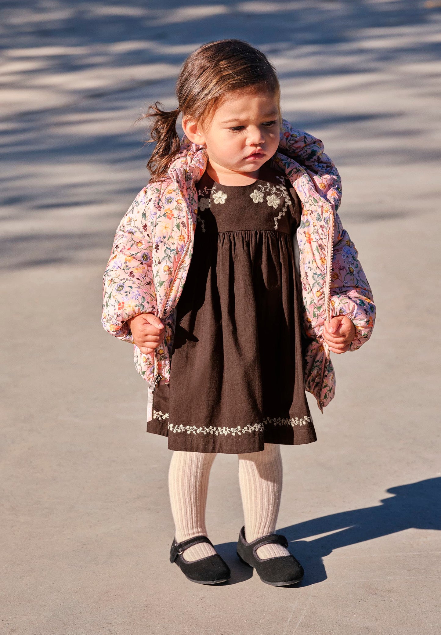 Claire Bark Brown Dress