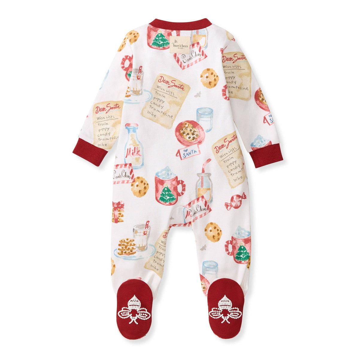 Cookies For Santa Organic Cotton Footie