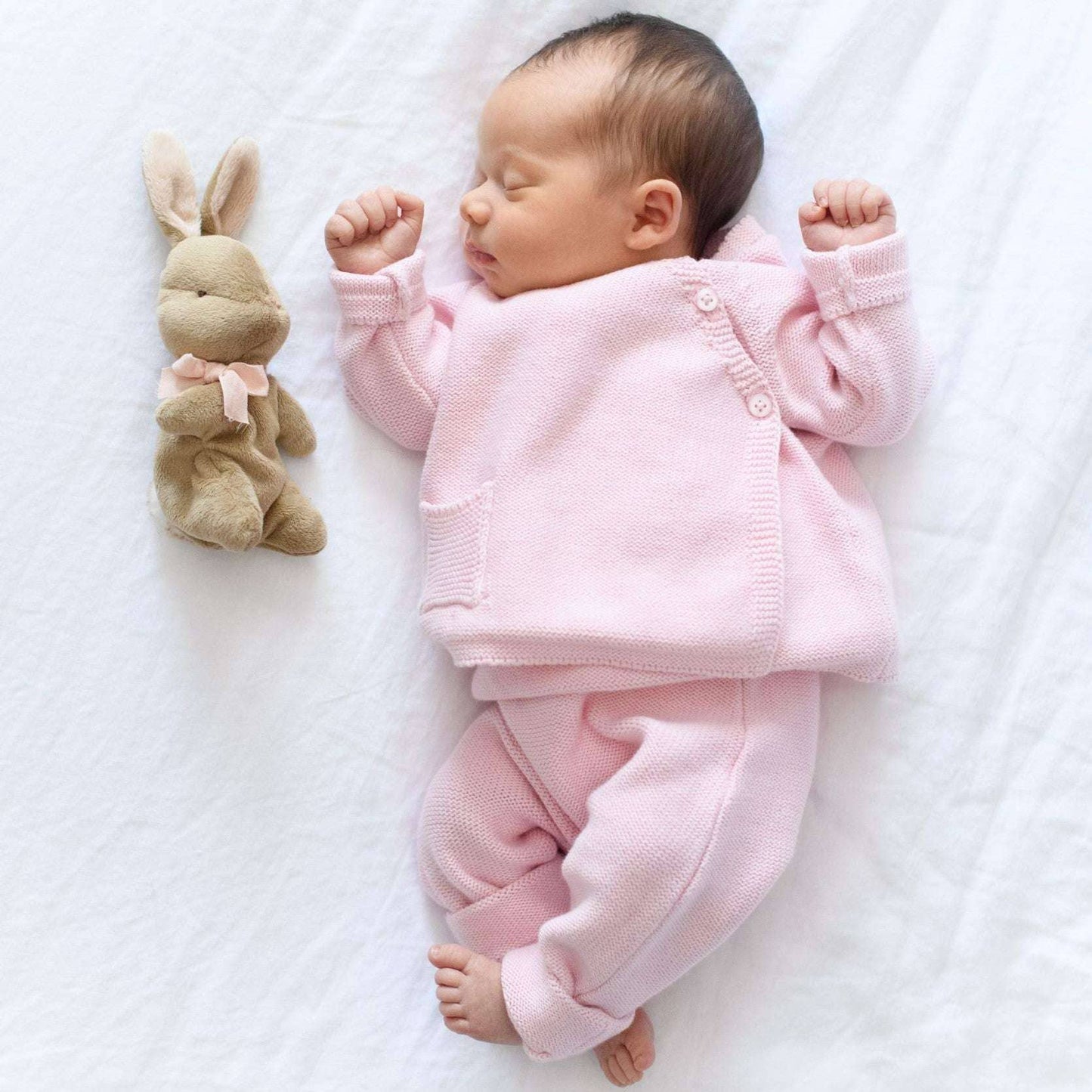 Pink Organic Knit 2 Pc. Set