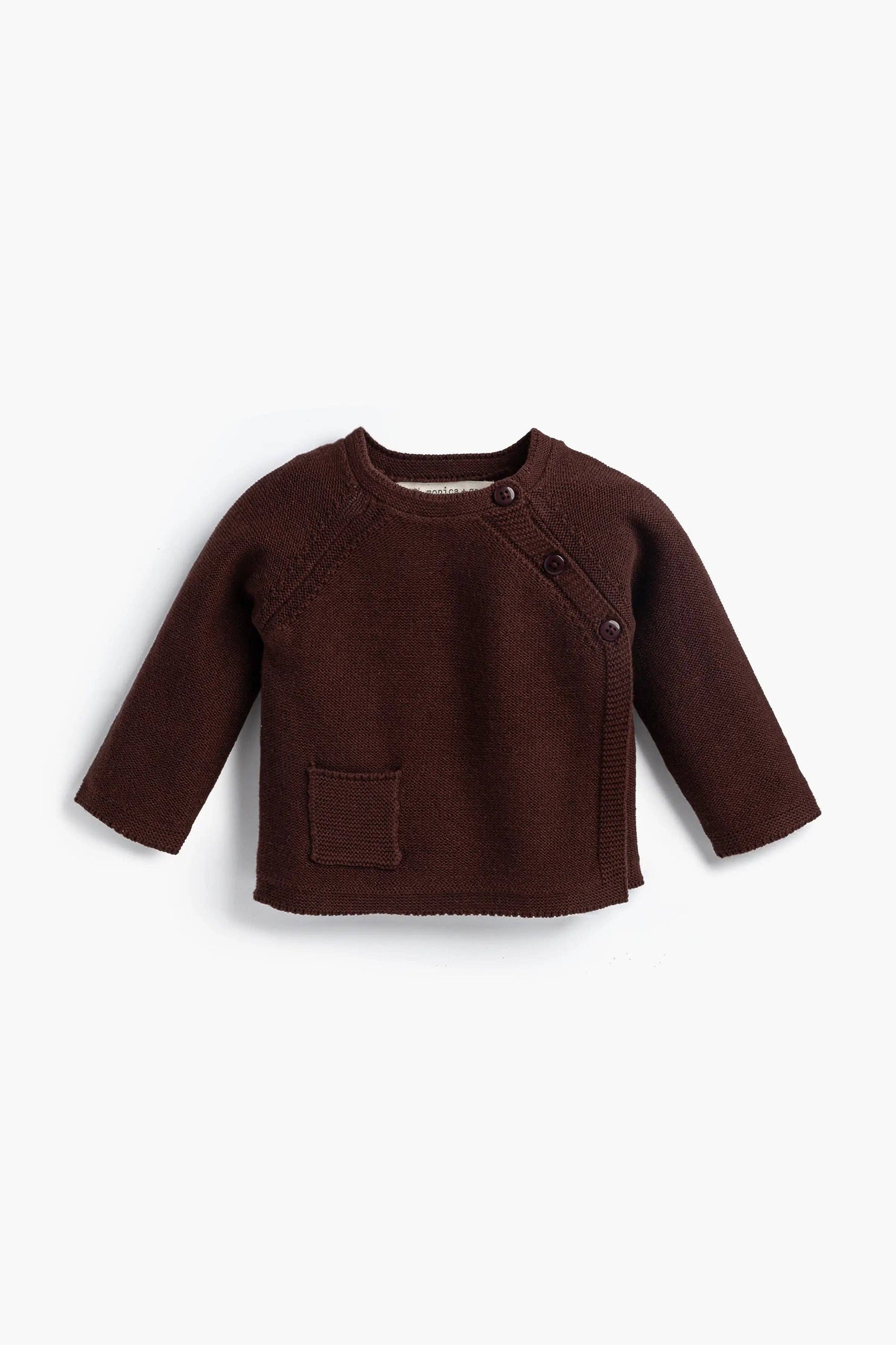 Chocolate Brown Organic Knit 2 Pc. Set