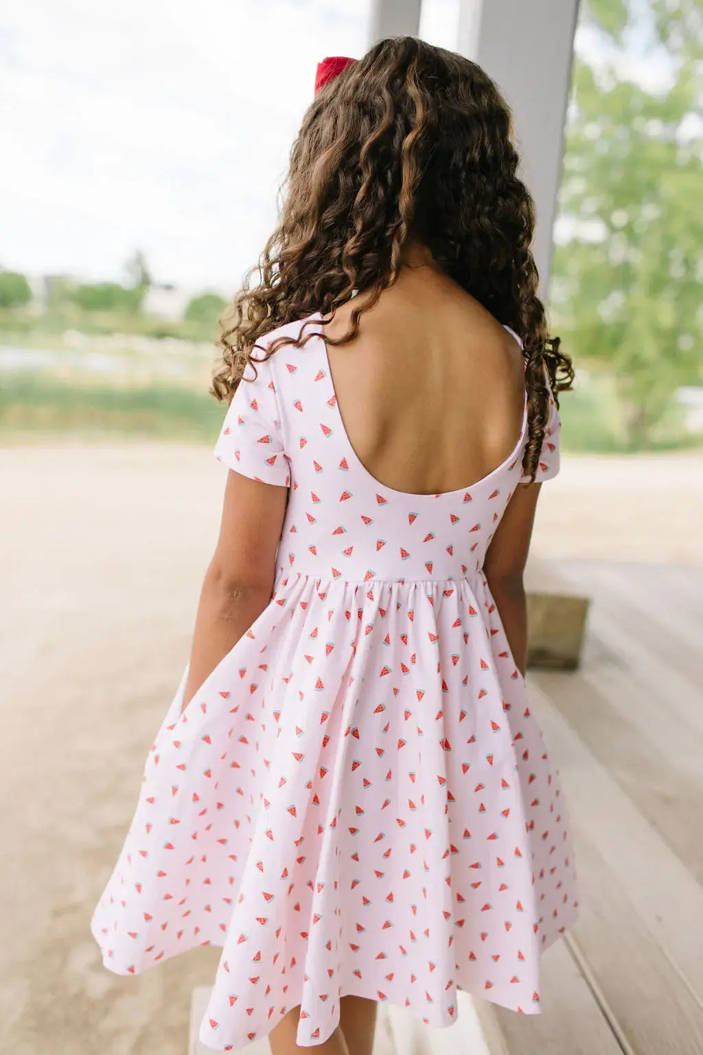 Classic Twirl Watermelon Dress