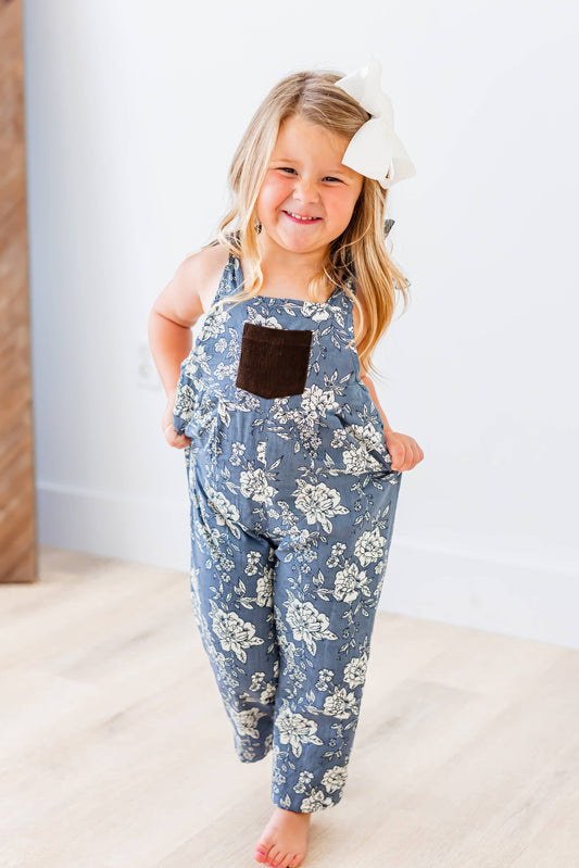 Reversible Cord & Floral Jumpsuit