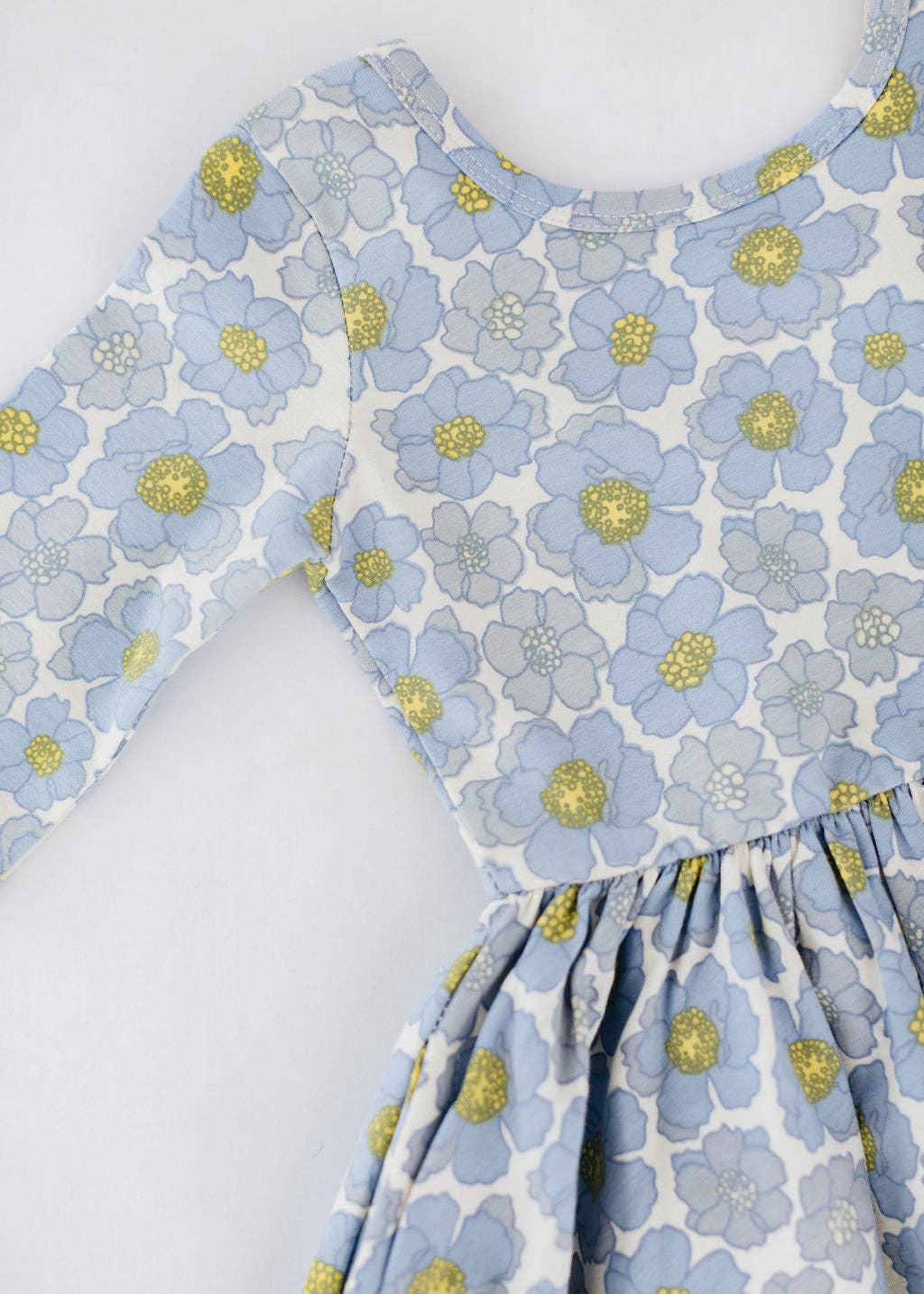 Twirl Dress in Periwinkle Meadow