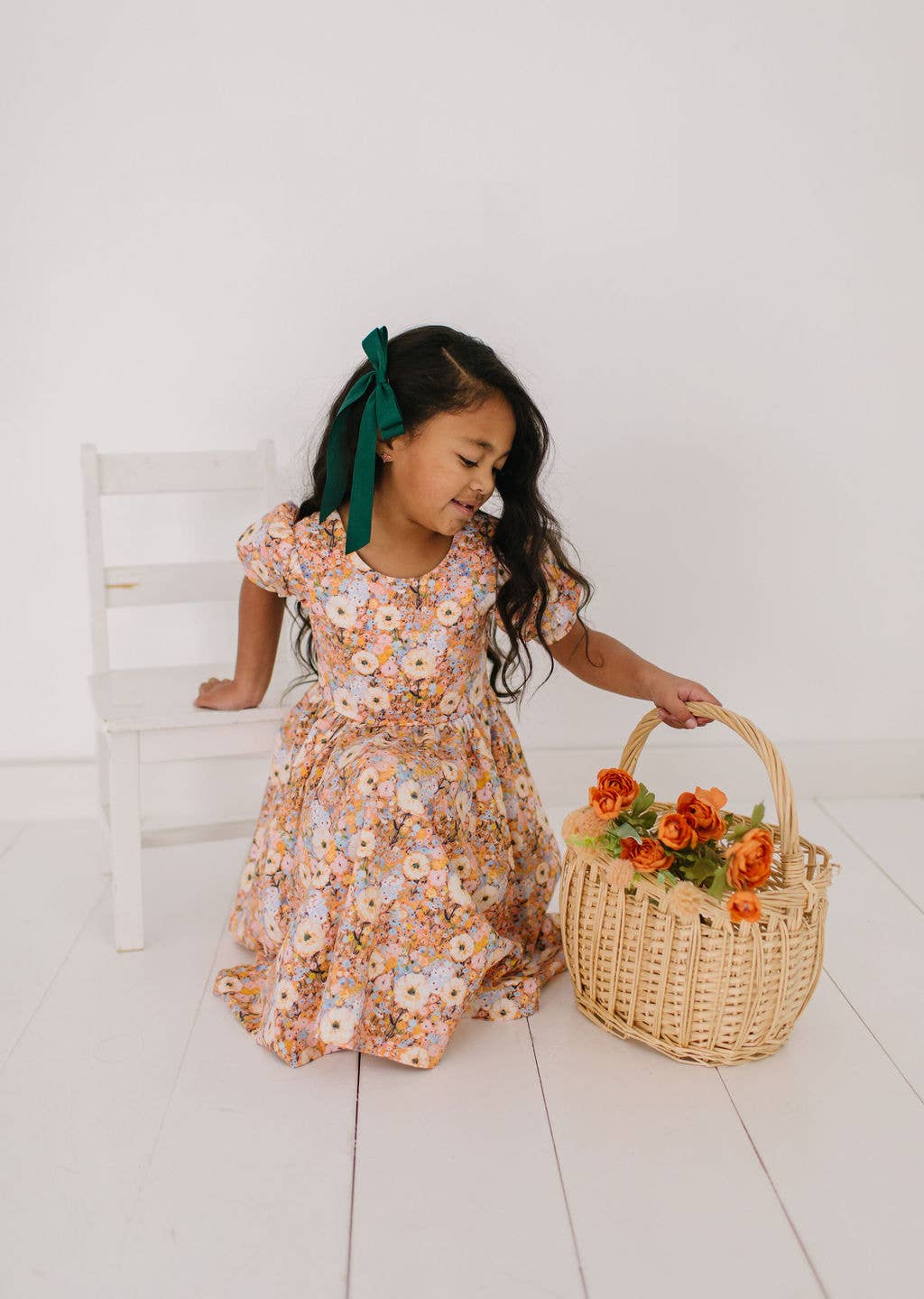 Puff Twirl Pumpkin Bouquet Dress