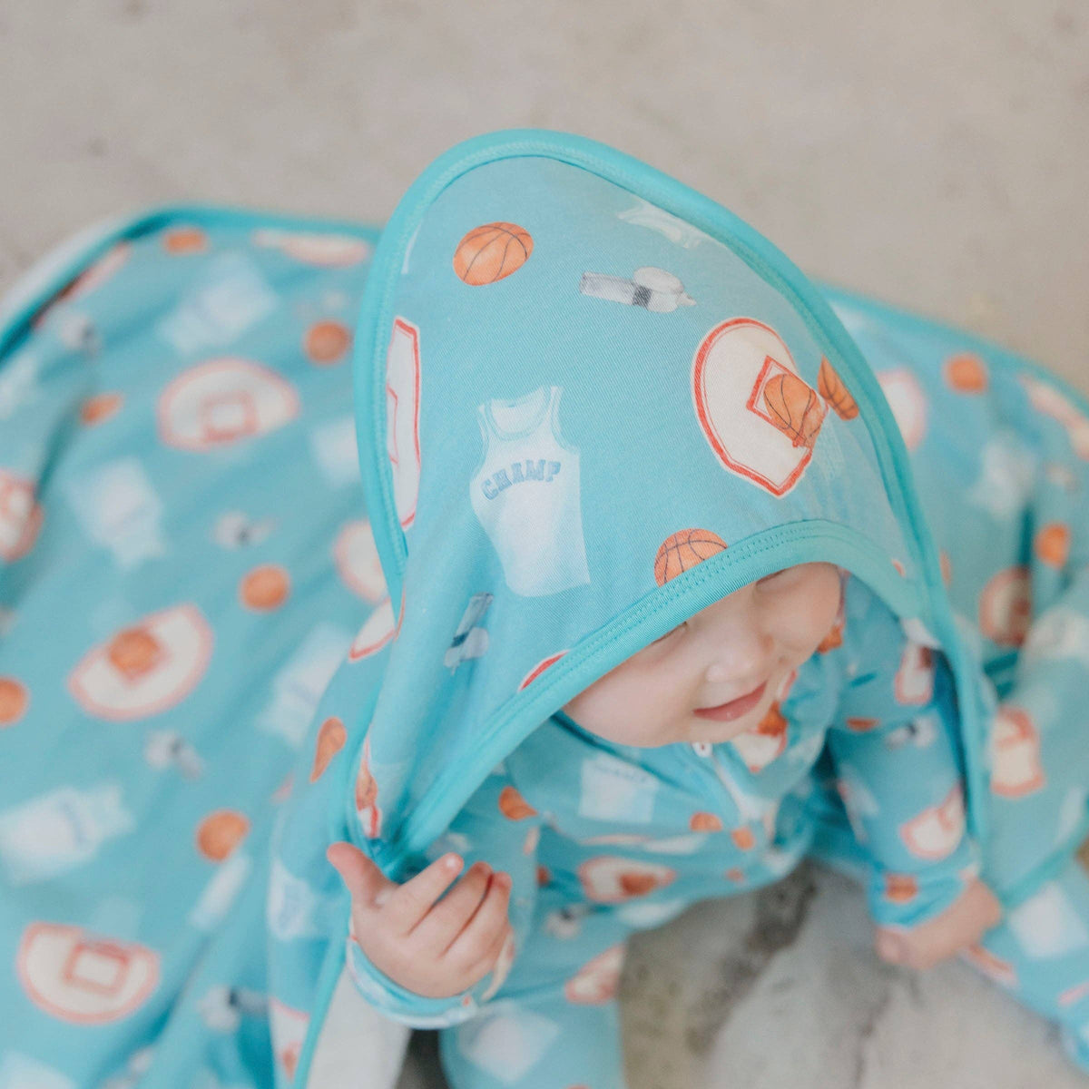Slam Dunk Baby Knit Hooded Towel