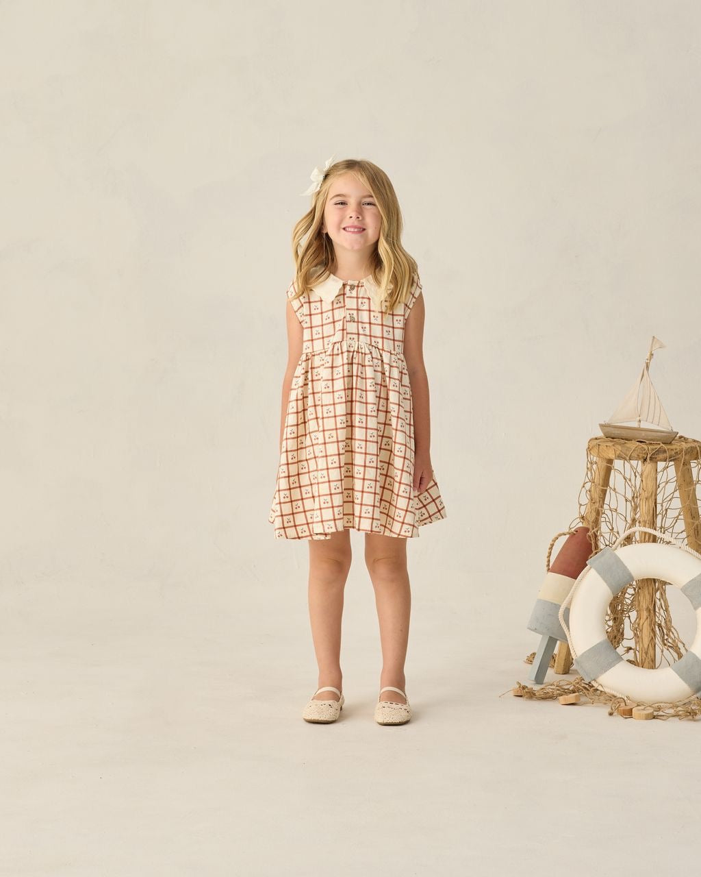 Cherry Check Babydoll Dress