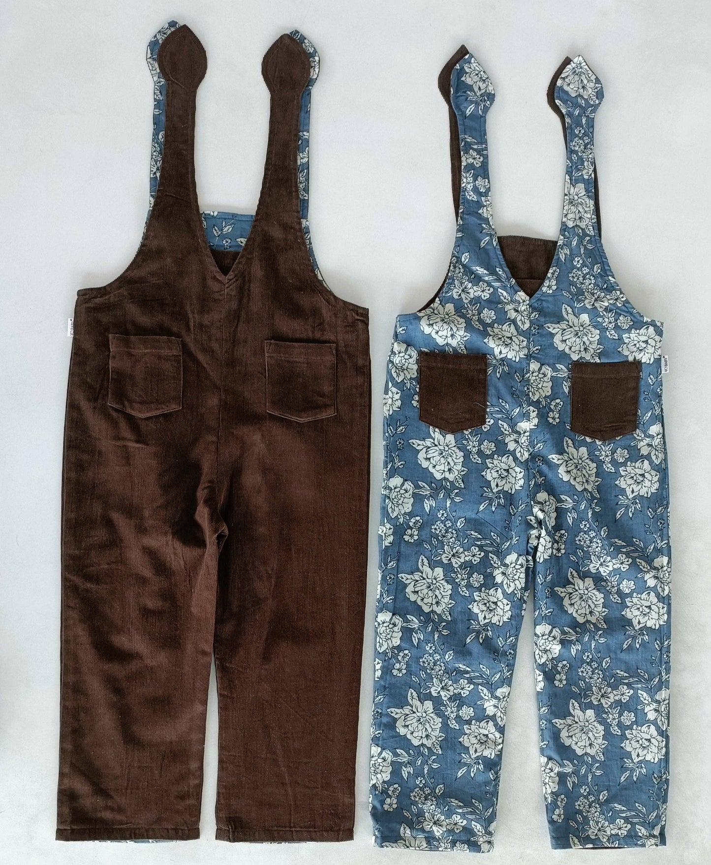 Reversible Cord & Floral Jumpsuit