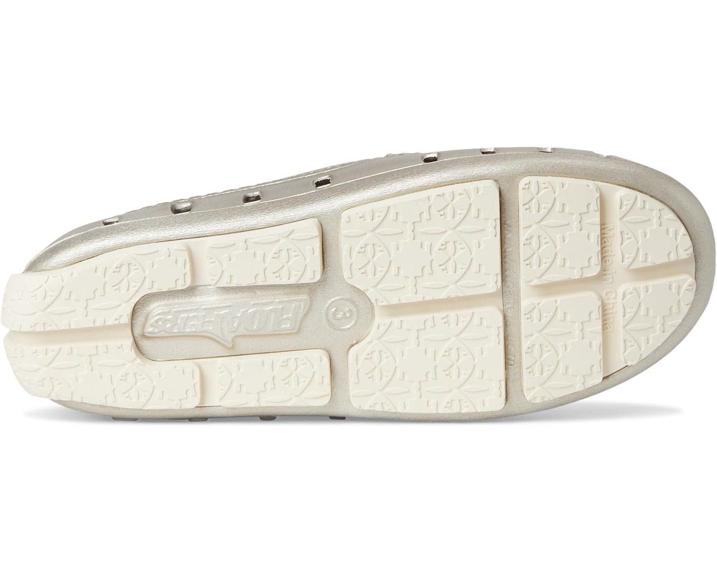 Metallic White Gold Prodigy Loafer