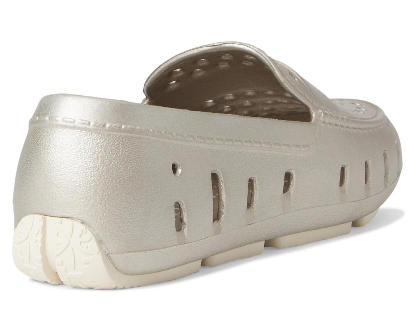 Metallic White Gold Prodigy Loafer