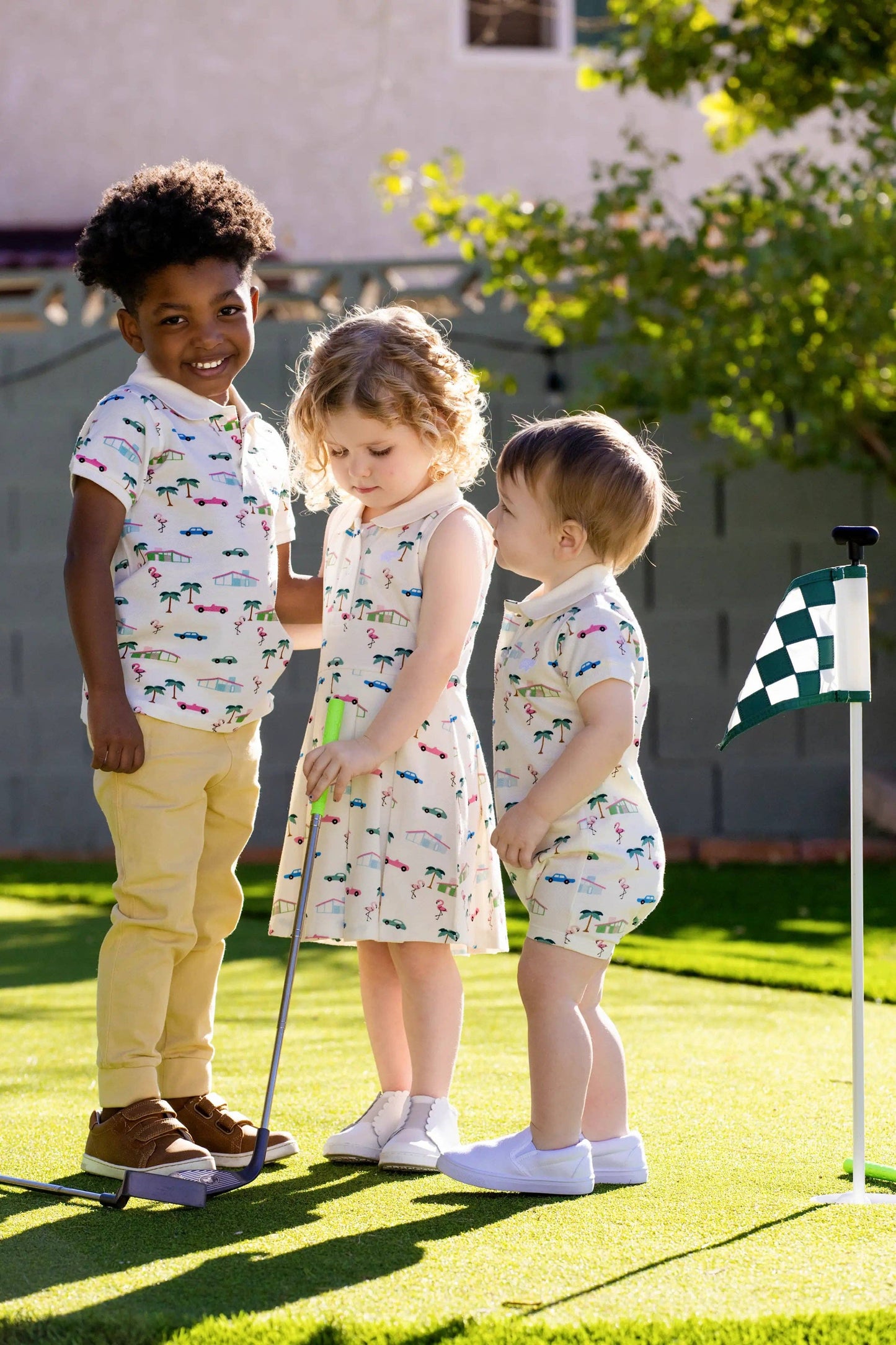 Retro Palm Springs Organic Polo