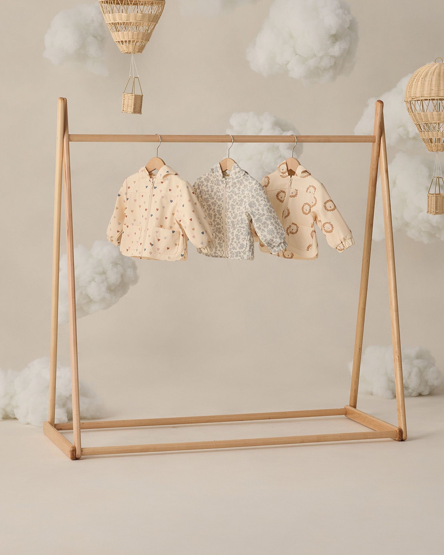 Confetti Hearts Rain Coat
