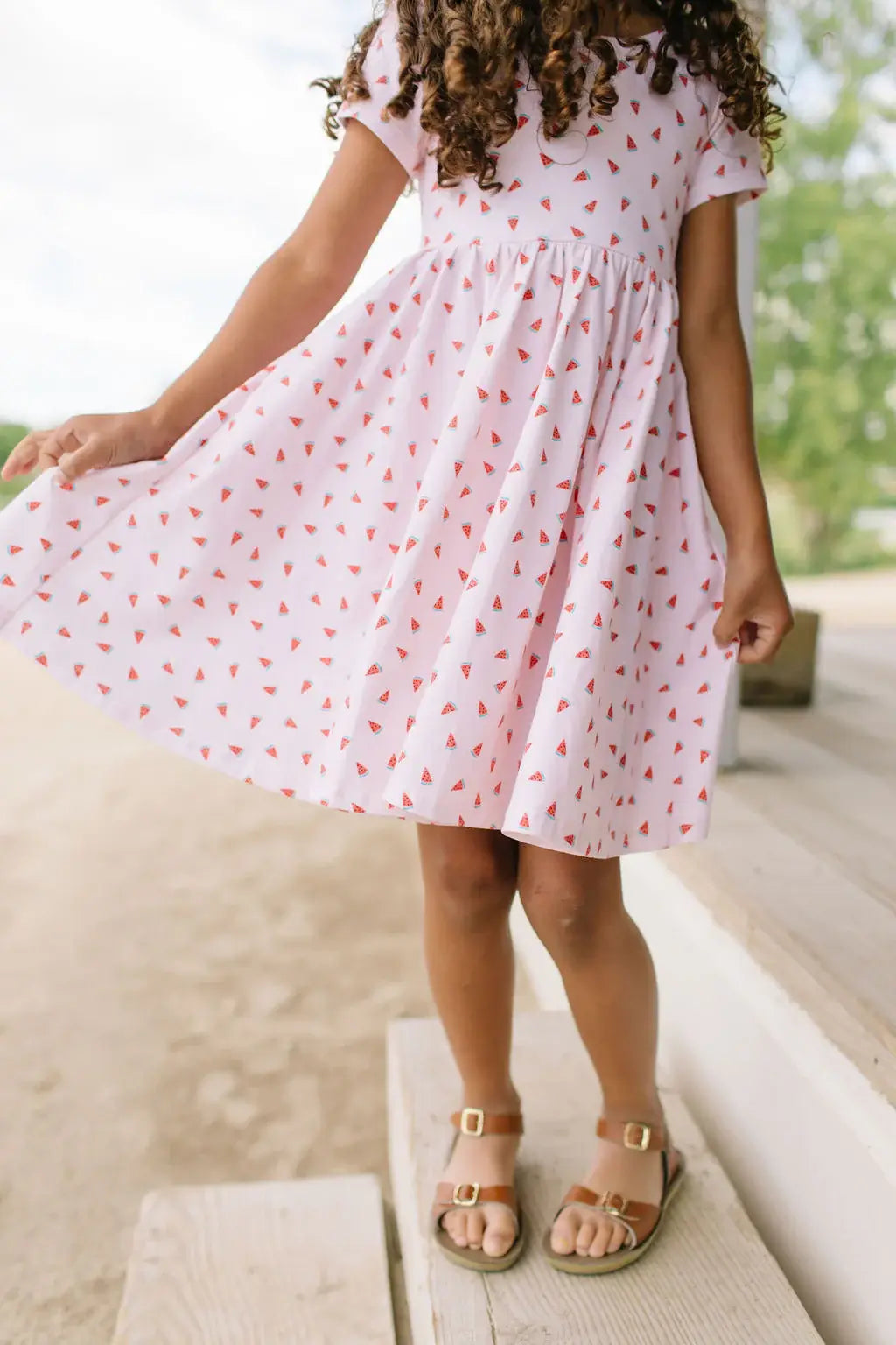 Classic Twirl Watermelon Dress