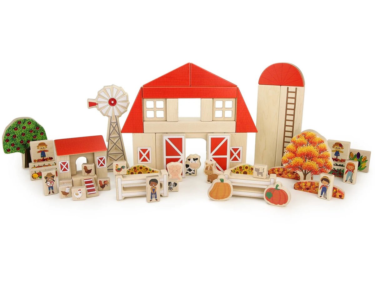 Barn Maple Building Block Set