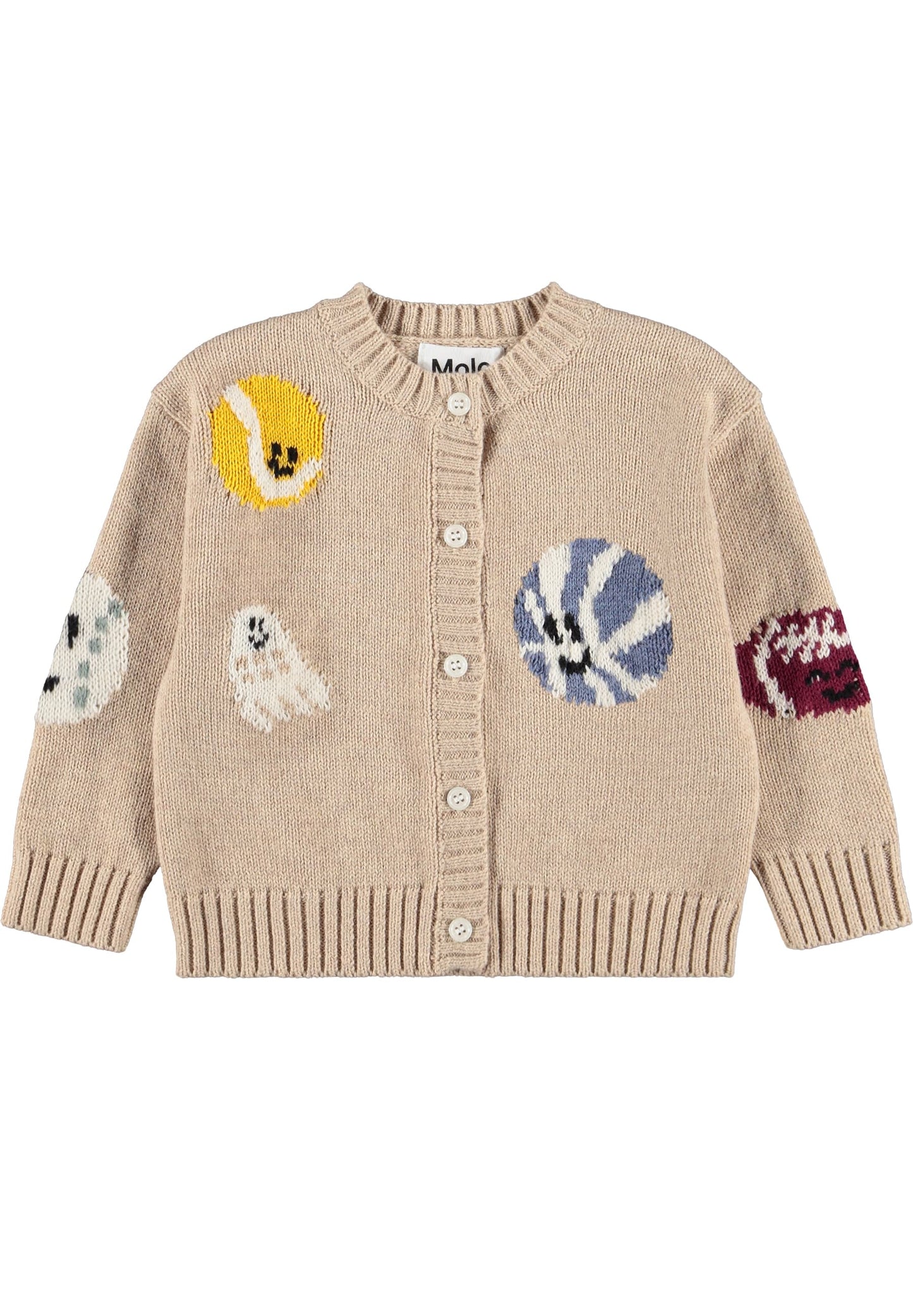 Breeze Sandy Fuzzy Ball Cardigan