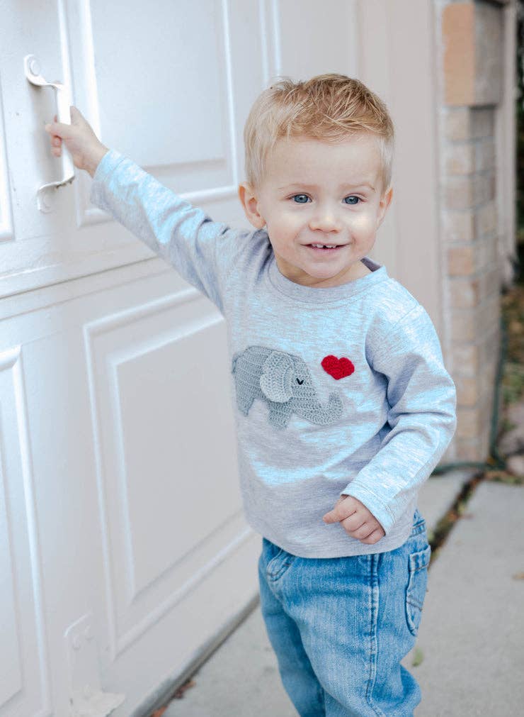 Valentine Red Elephant Tee