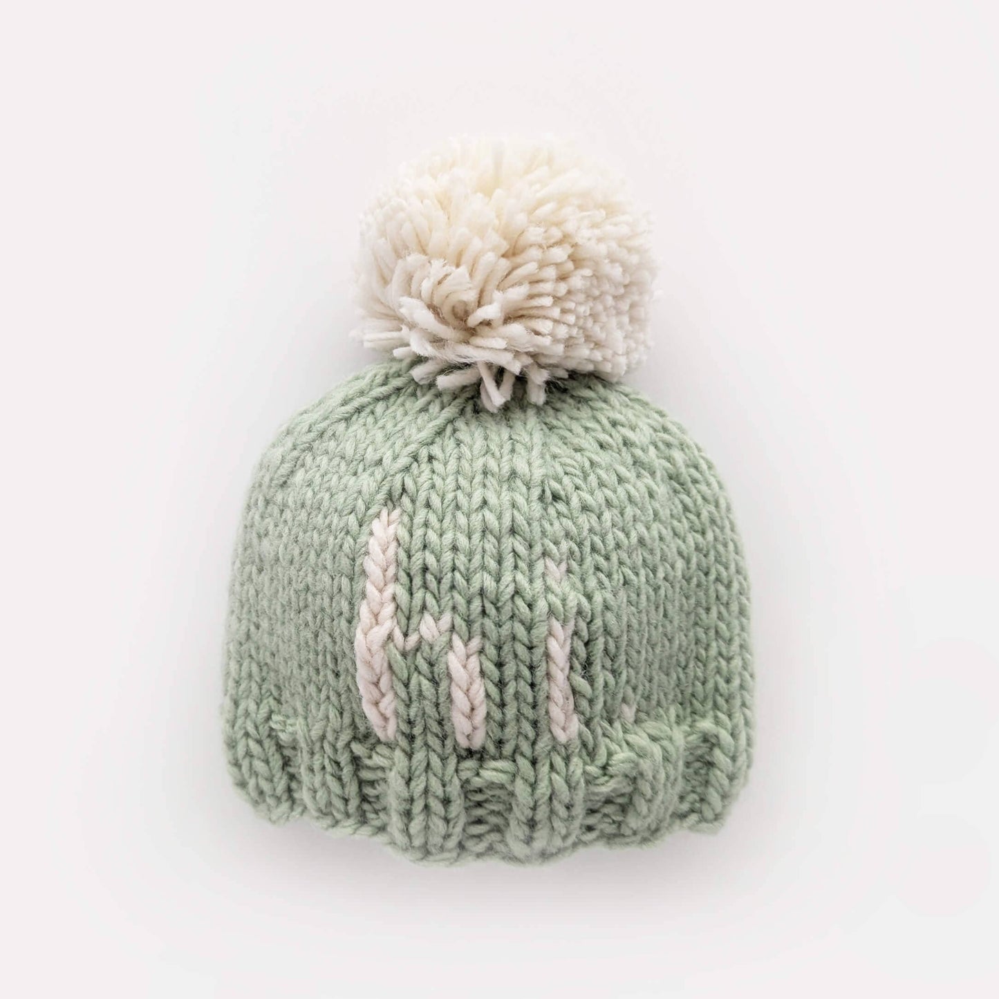 Hi. Sage Hand Knit Beanie