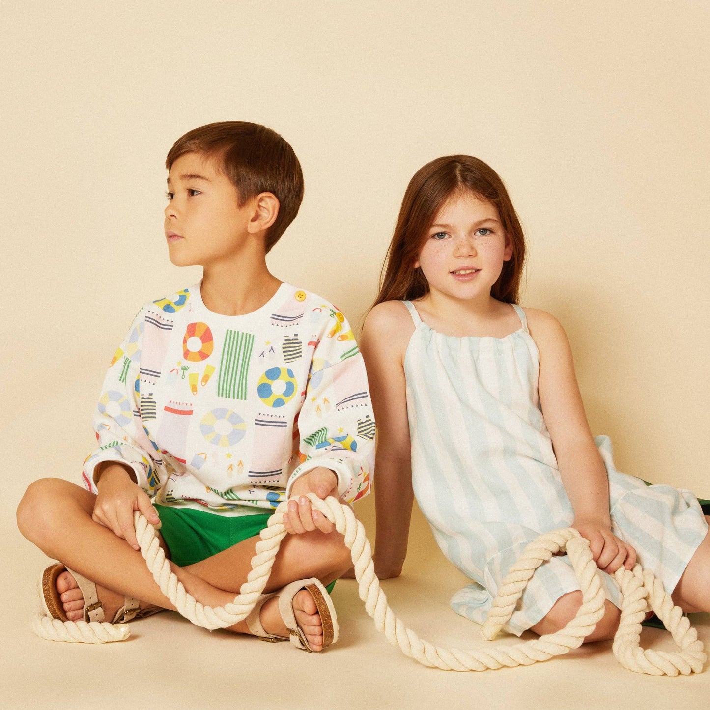 Recycled Cotton Fern Green Kid Short