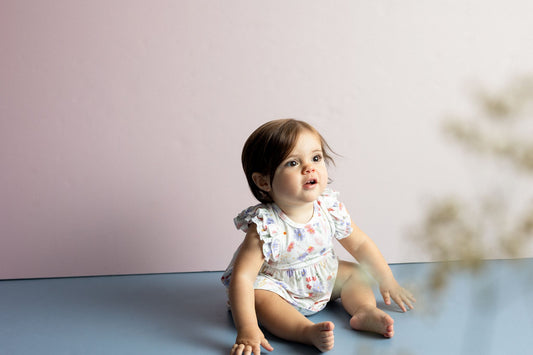 Flowers On Cream Romper