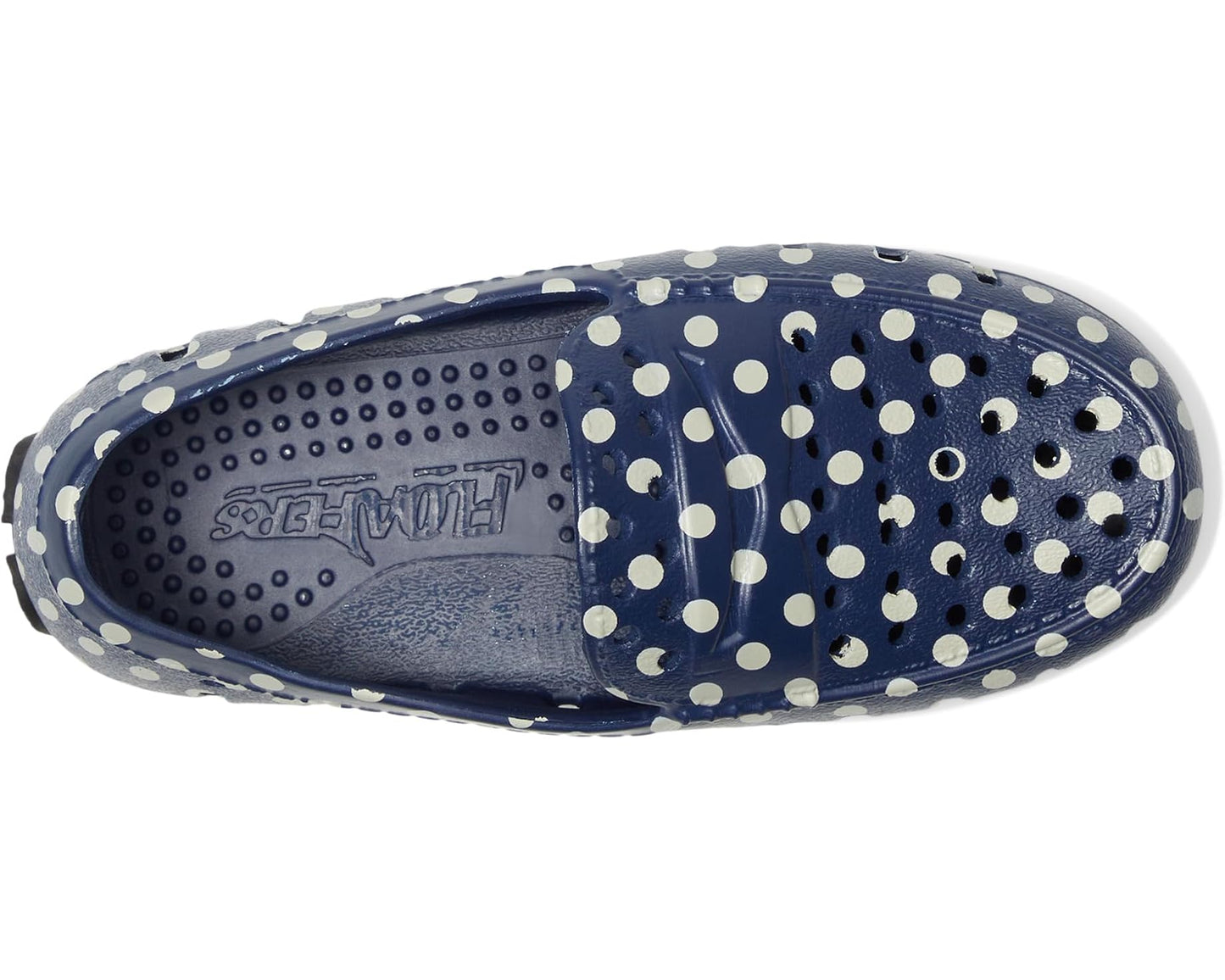 Navy Dots/Black Prodigy Loafer