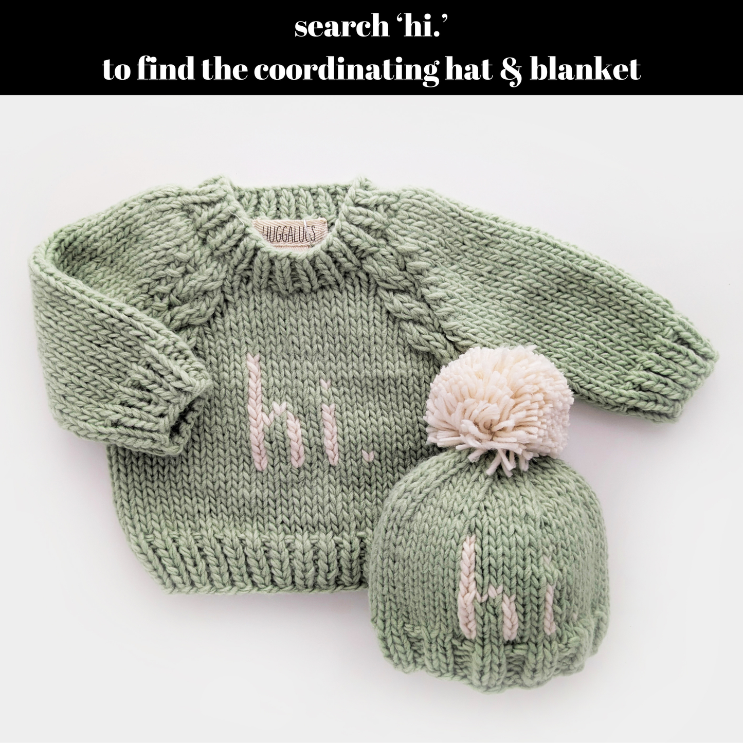 Hi. Sage Green Crew Neck Sweater