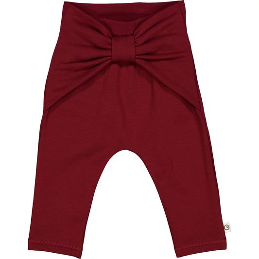 Cabernet Cozy Me Bow Pants