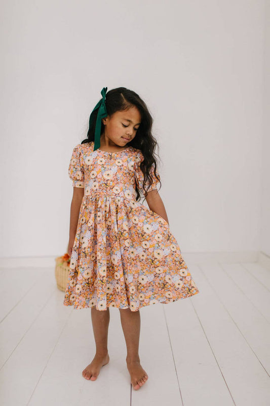 Puff Twirl Pumpkin Bouquet Dress