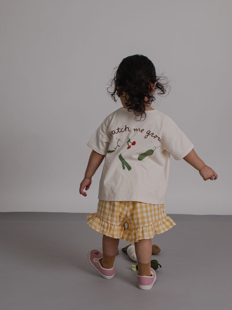 Honeycomb Gingham Frill Shorts