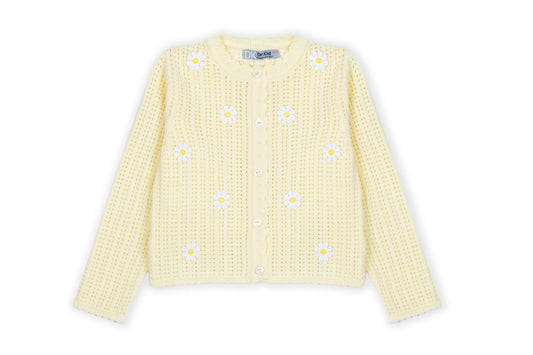 DK 308 Yellow Daisy Cardigan
