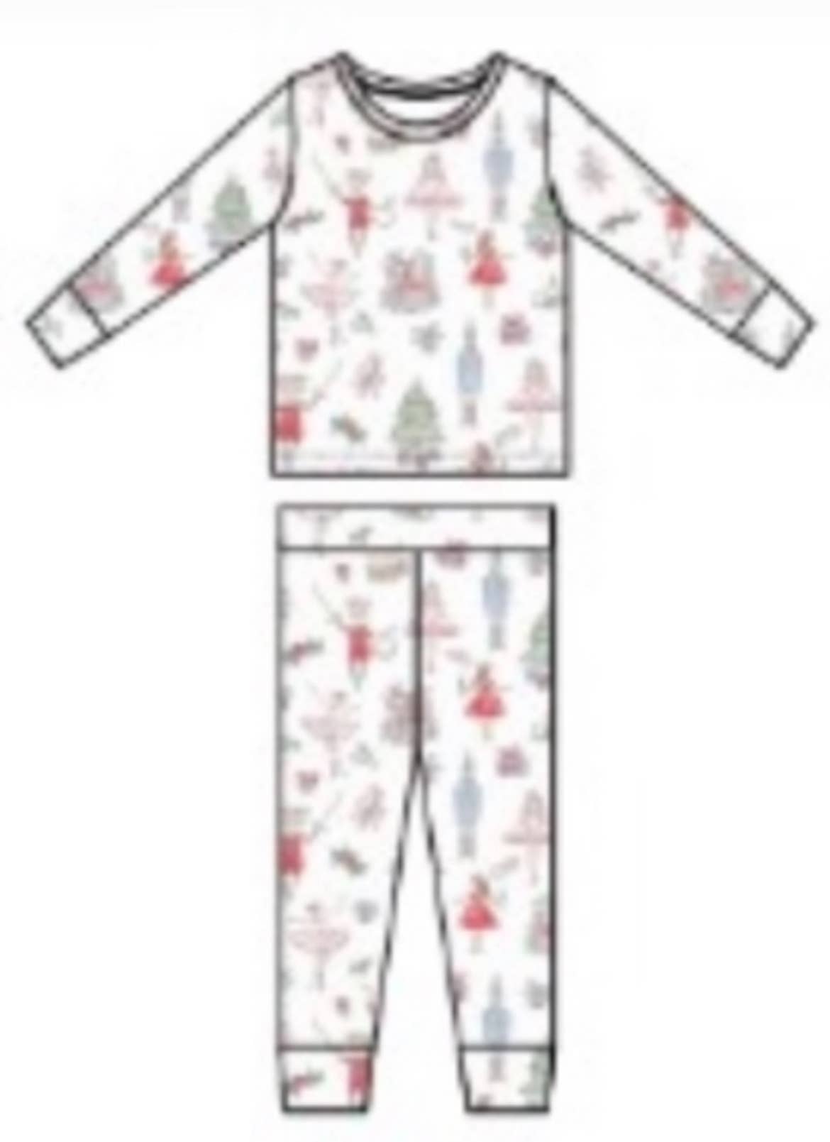 Nutcracker Ballet 2-Pc Pajamas