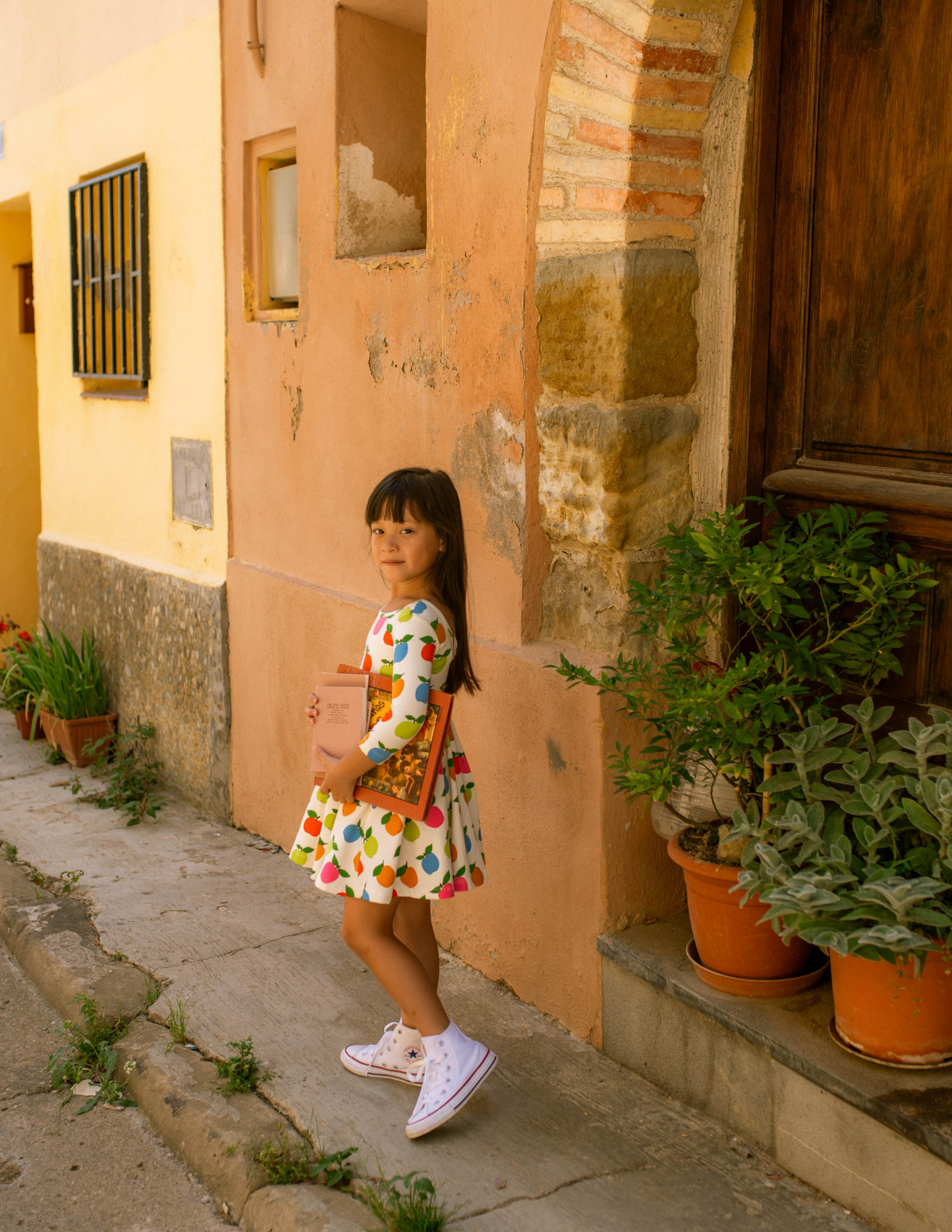 Twirl Dress in Apples