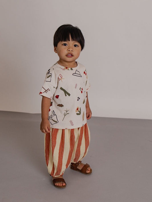 Tomato Stripes Resort Pants