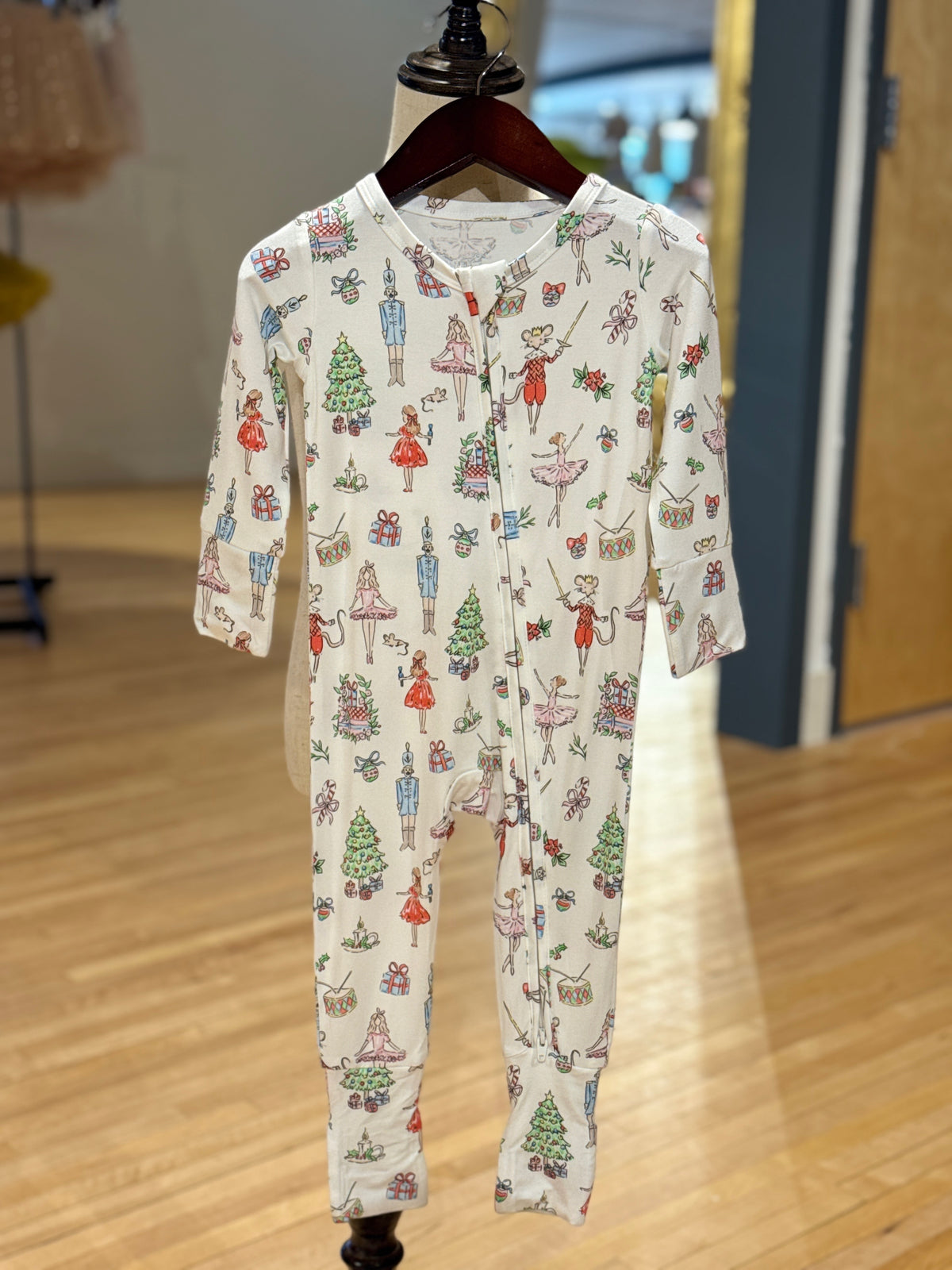 Nutcracker Ballet Romper with 2-Way Zipper