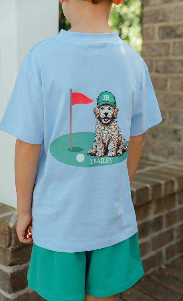 Augusta Dog on Bayberry Tee
