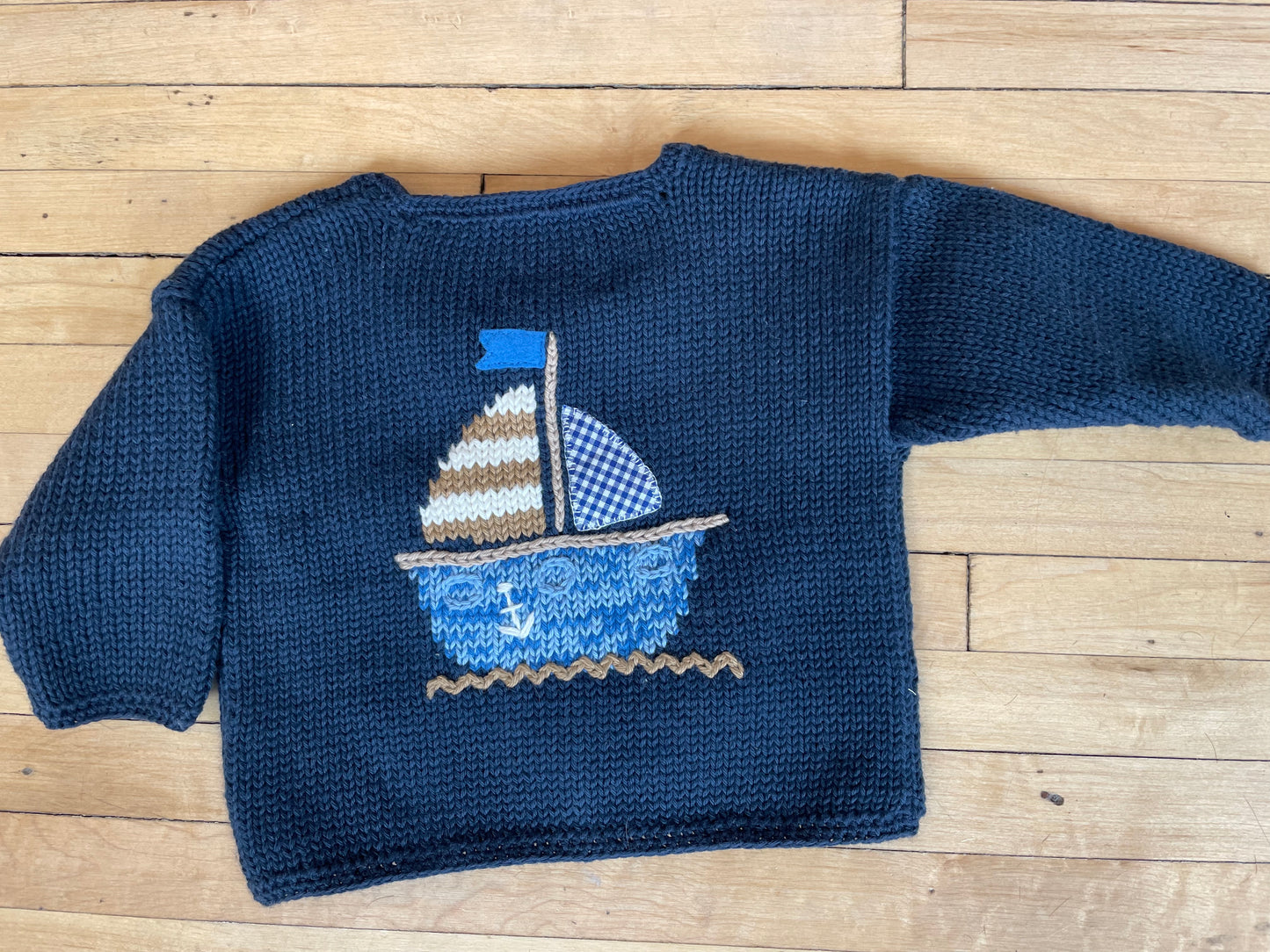 Navy Whale Watch Knit Sweater