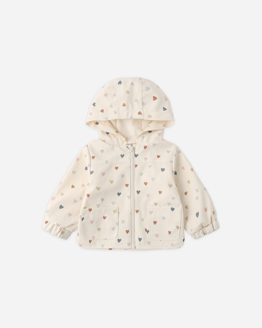 Confetti Hearts Rain Coat